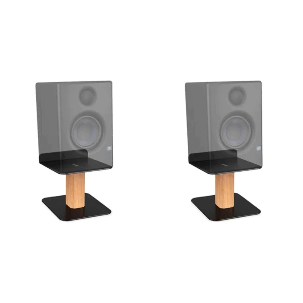 Black Walnut Speaker Stand Desktop Speaker Storage Holders Universal Music Studio Speaker Rack for Office Electronic Accessories