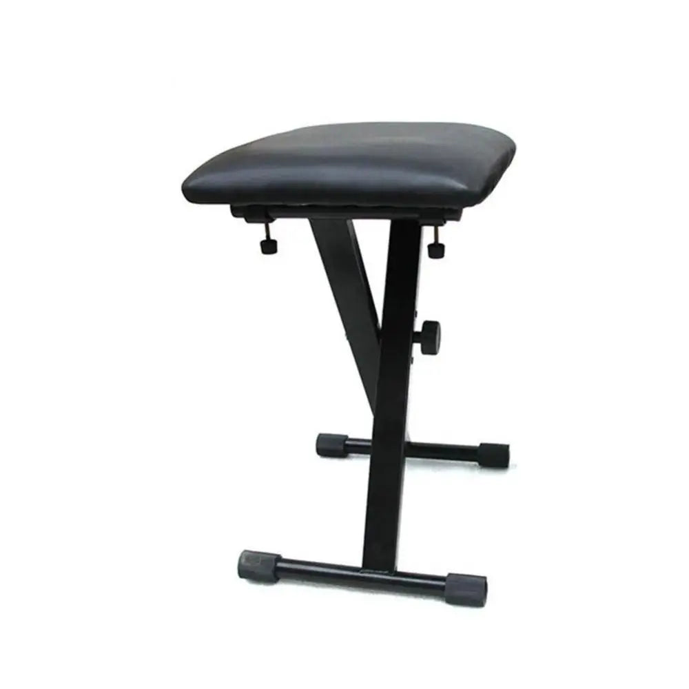 New Iron Folding Piano Chair Black Adjustable Foldable Piano Stool Keyboard Stool Piano