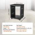 SucceBuy 12U AV Rack Stand Network Stereo Recording Studio Rack Special Vents for 19" Audio Video Musical& IT Equipment Mounting