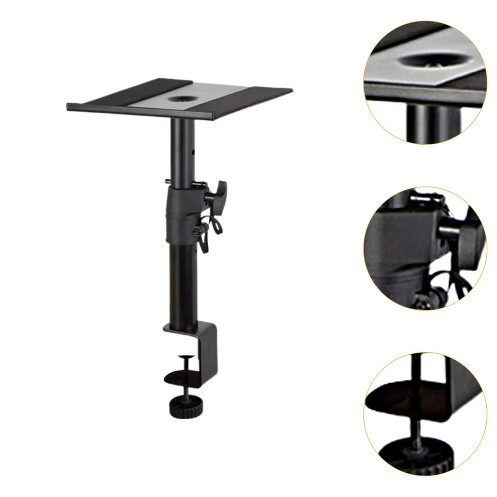 Speaker Stand Steel Adjustable Height Studio Monitor Stand Speaker Holder for Music Studio Surrounds Sound Bookshelf Speakers