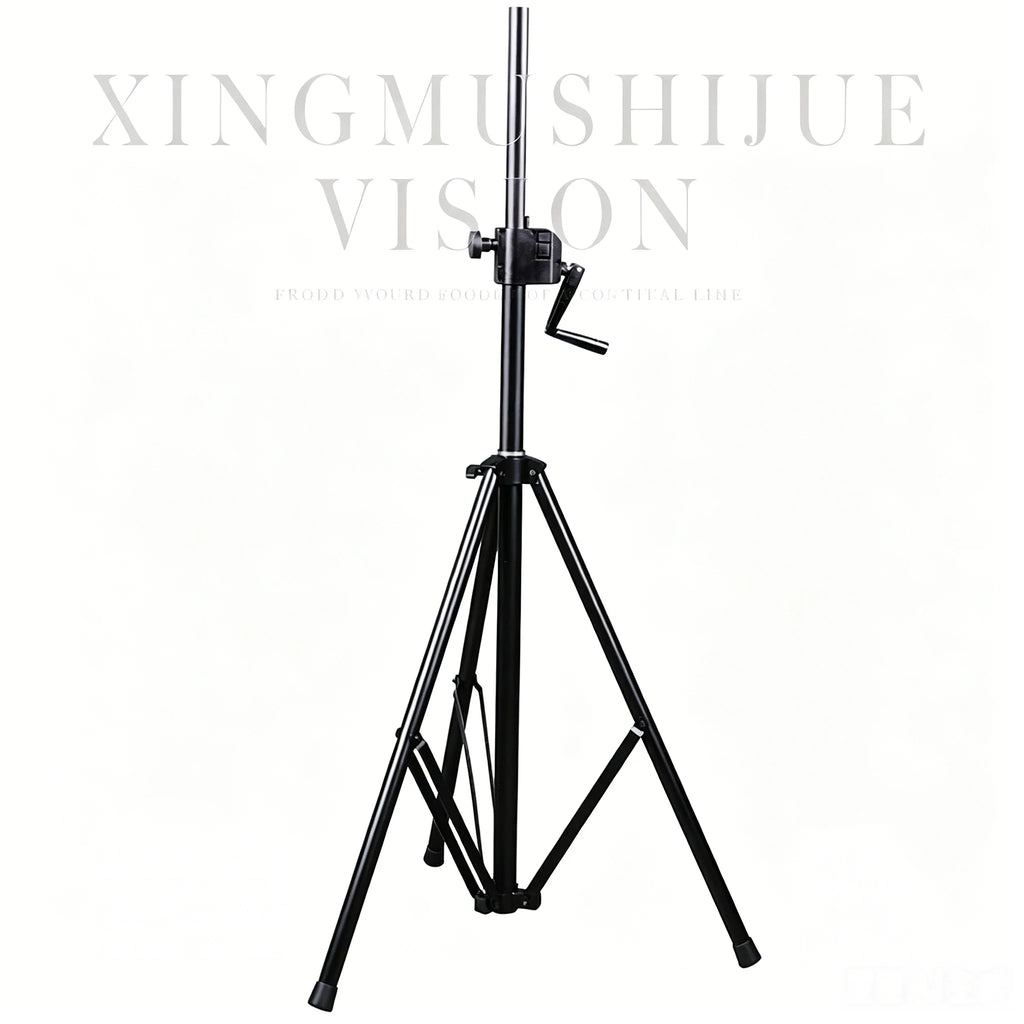 Professional Hand Crank Lifting Speaker Stand Metal Floor Tripod Speaker Rack Adjustable Height Stage Wedding Audio Support Brac