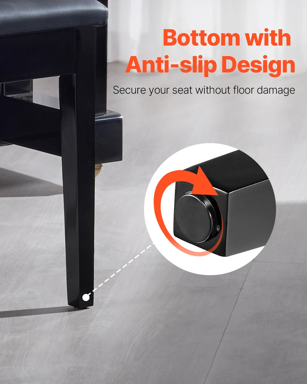 SucceBuy Piano Use Chair, Piano Bench with High-Density Padded Cushion & Storage Compartment Wooden Piano Bookcase Stool Seat